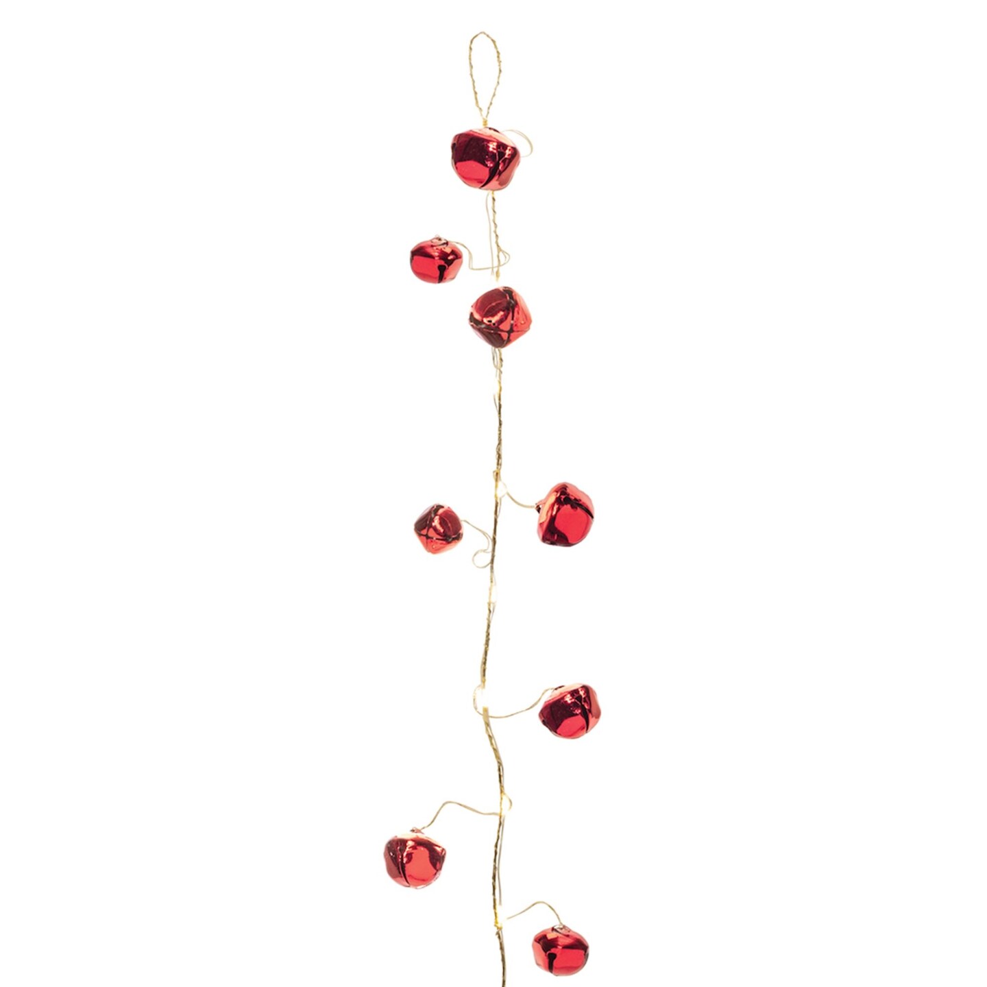 Melrose Pre-Lit Sleigh Bell Artificial Christmas Garland - 4.75&#x2019; x 3&#x22; -  Set of 2