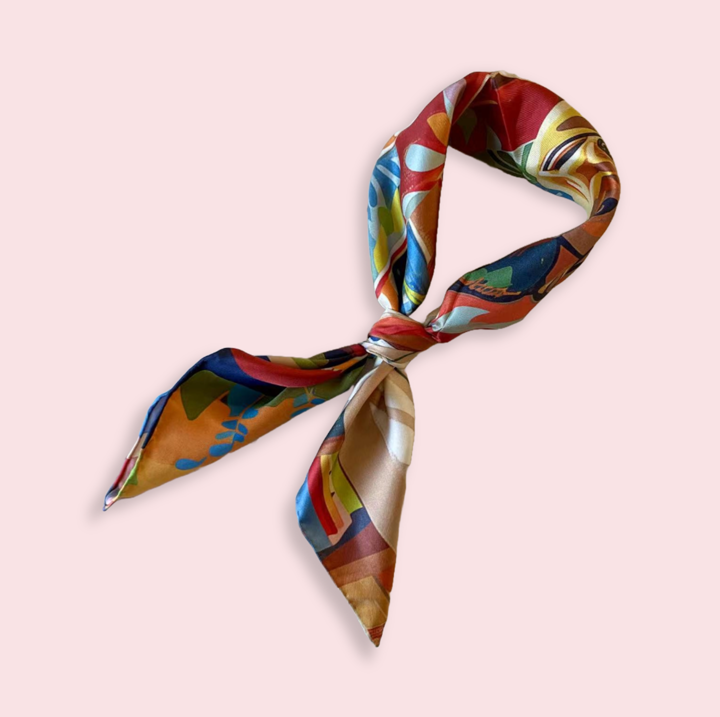 Pure Silk Square Scarf - Dachshund 27 or 35 In, Mulberry Twill
