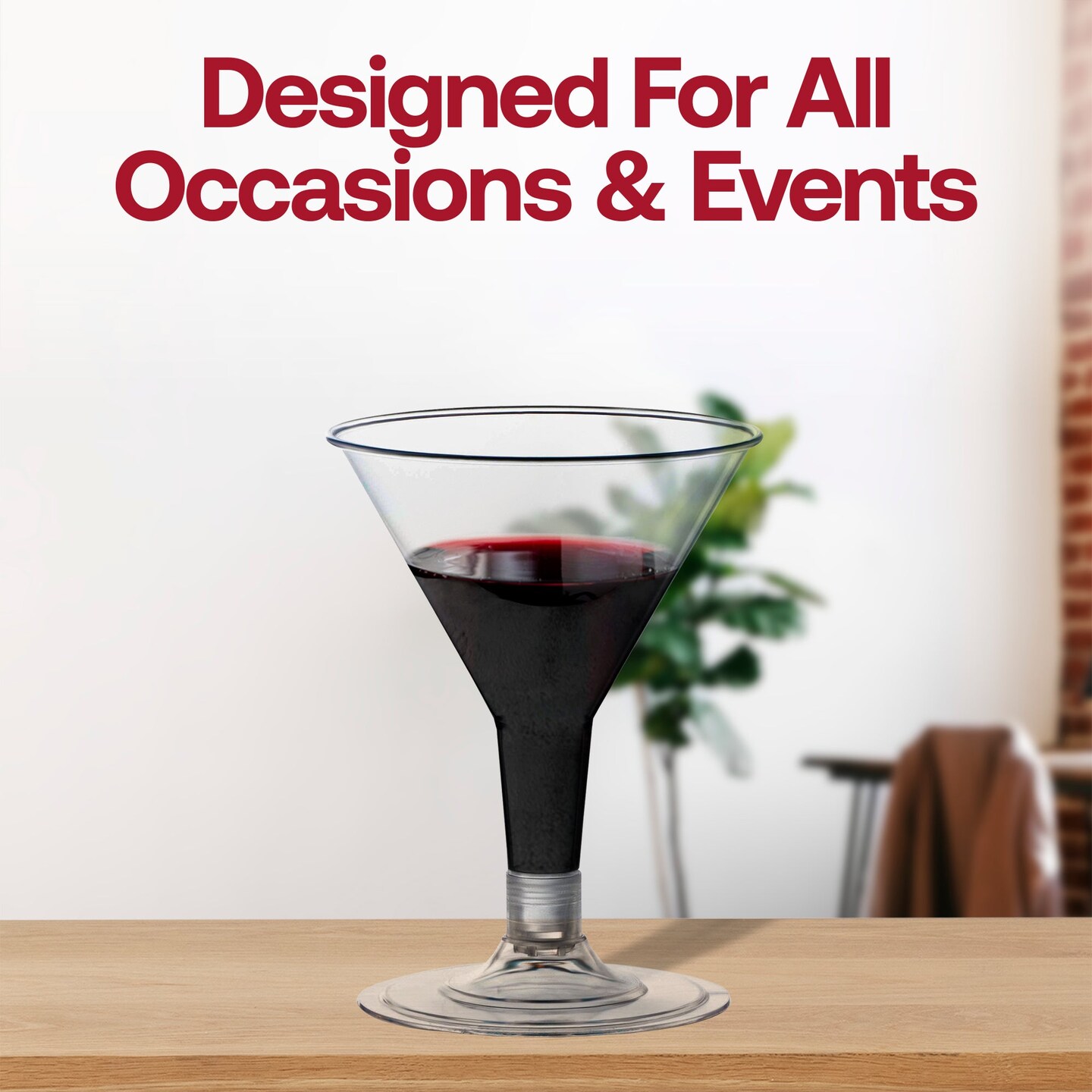 Clear Plastic Mini Martini Shot Glasses - 2 oz. (192 Glasses)