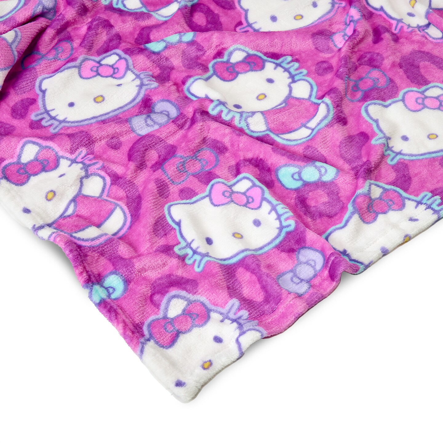 Sanrio Hello Kitty Hello Hugs Silk Touch Throw Blanket 40X50 inches and Hugger Set, 11 inches