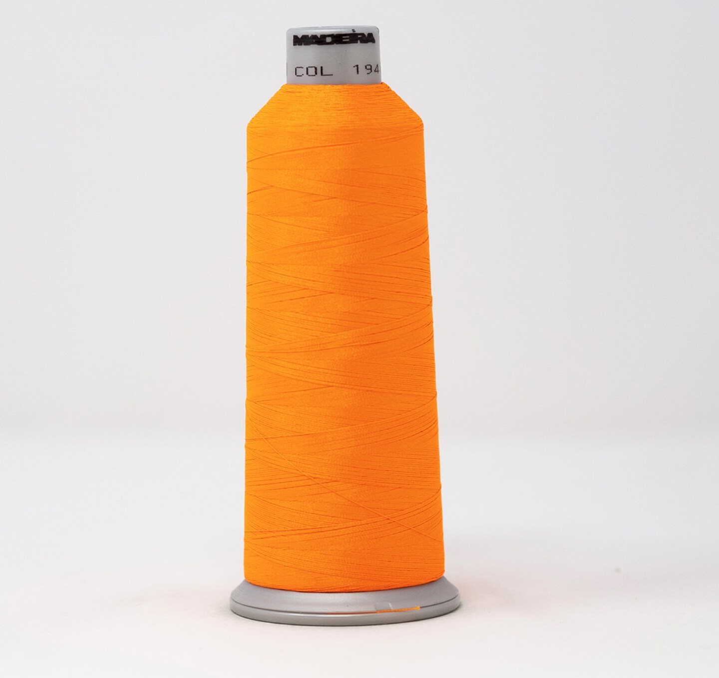 Fluorescent Orange Color -- Ref. # 1946 -- MADEIRA&#xAE; Polyneon Machine Embroidery Thread -- 5,500 yards