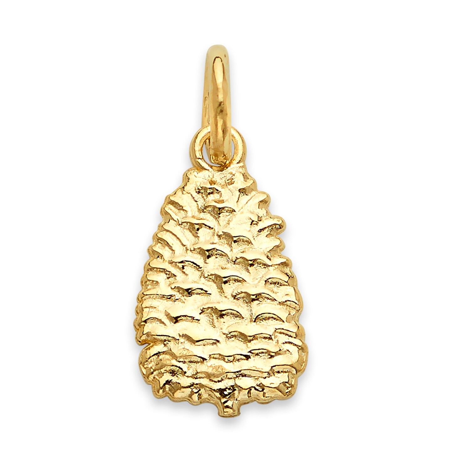 14k gold pinecone cheapest charm