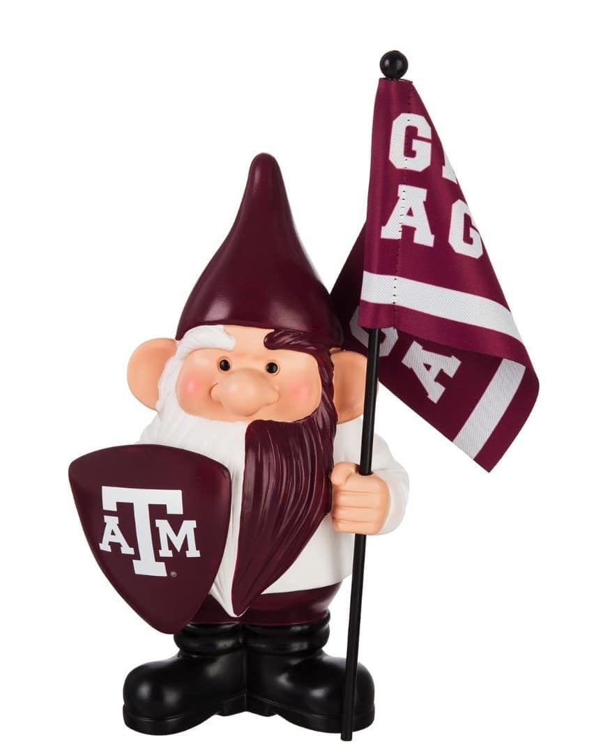 Texas A&#x26;M Gnome with Flag Gig Em Aggies