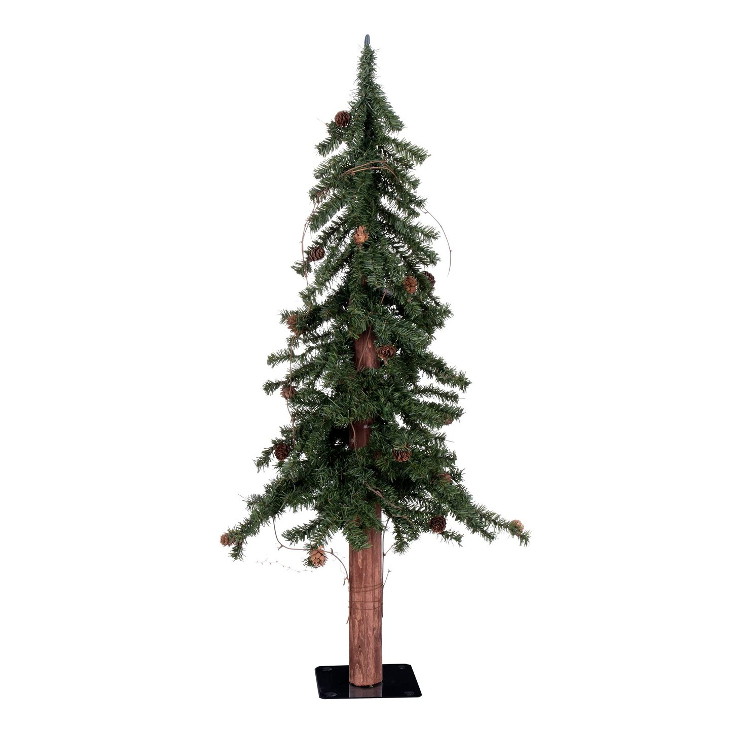 Vickerman 3&#x27; x 22&#x22; Alpine Tree w/Cones/Vine 187T - A807230