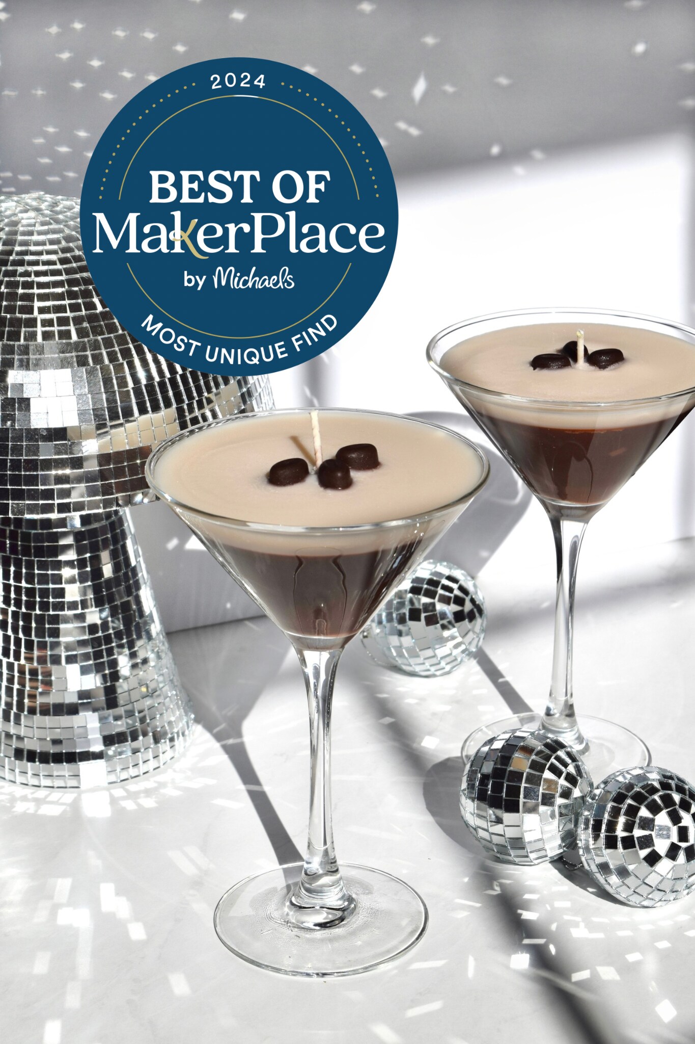 Espresso Martini Soy Candle - Bar Cart Decor - Coffee Candle - Cocktail Candle