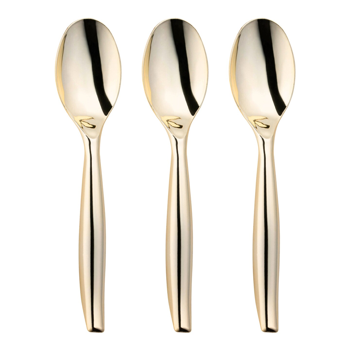 Gold Disposable Plastic Serving Spoons (60 Serving Spoons)