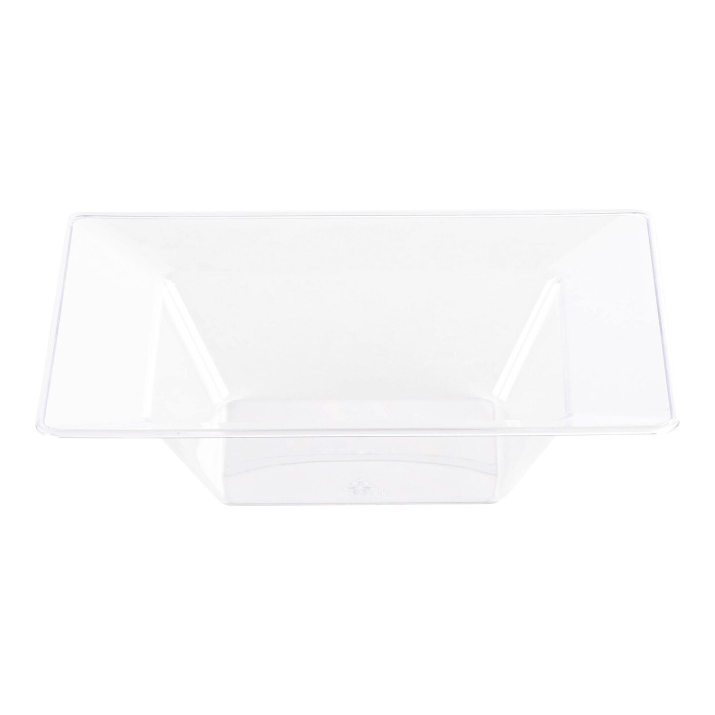 Clear Square Plastic Soup Bowls - 12 oz. (120 Bowls)