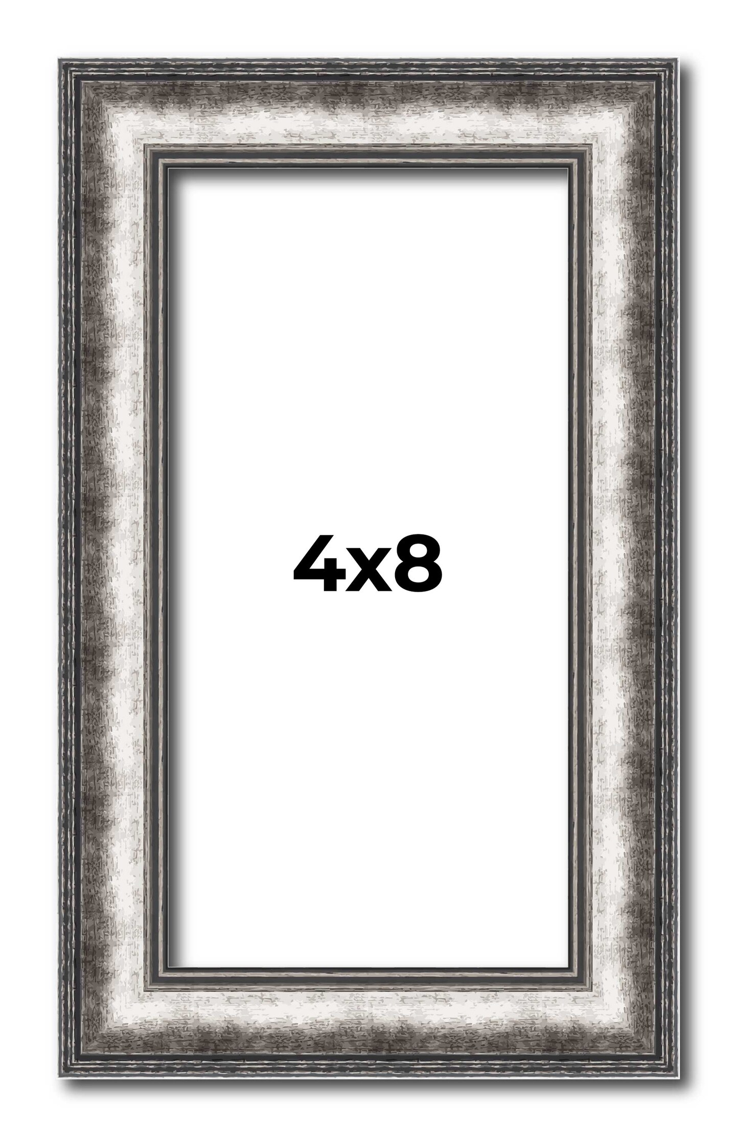 Panoramic Slim Profile Silver Frame - UV Acrylic, Foam Board Backing, Hanging Hardware