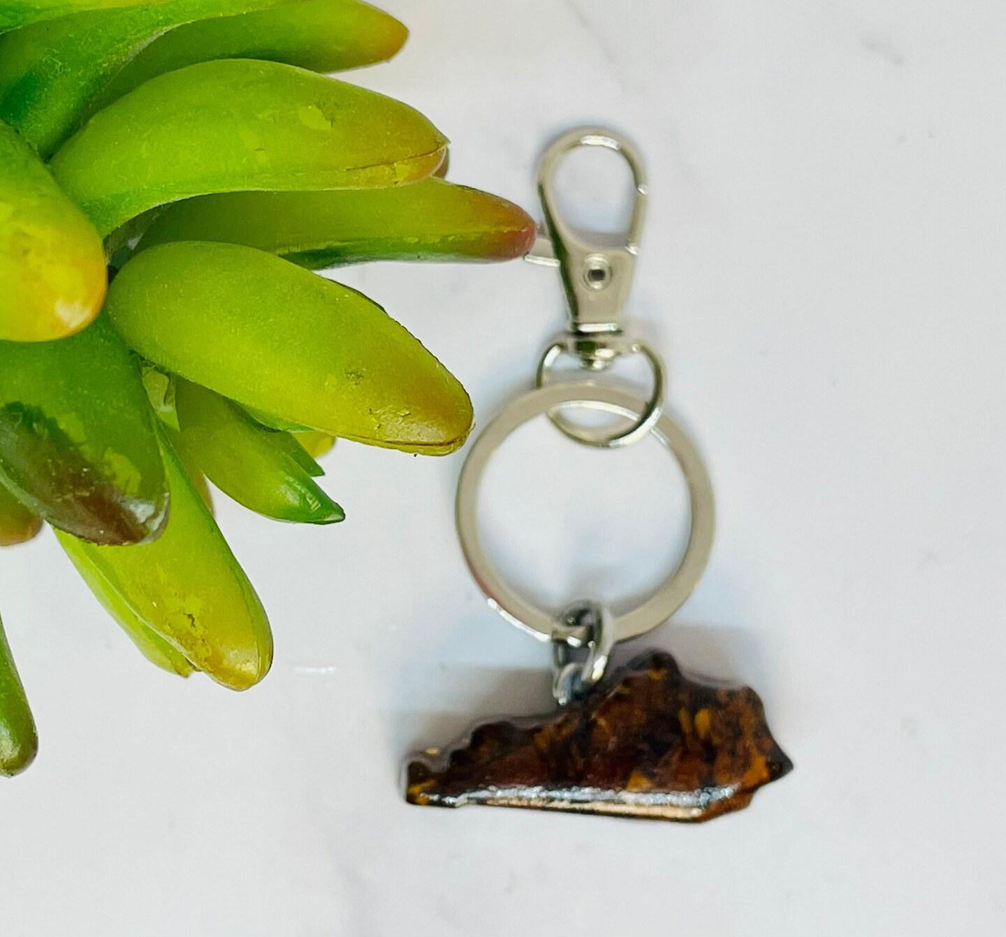 key tobacco Kentucky Keychain - Botanical Accessory key chewing tobacco Vintage Key