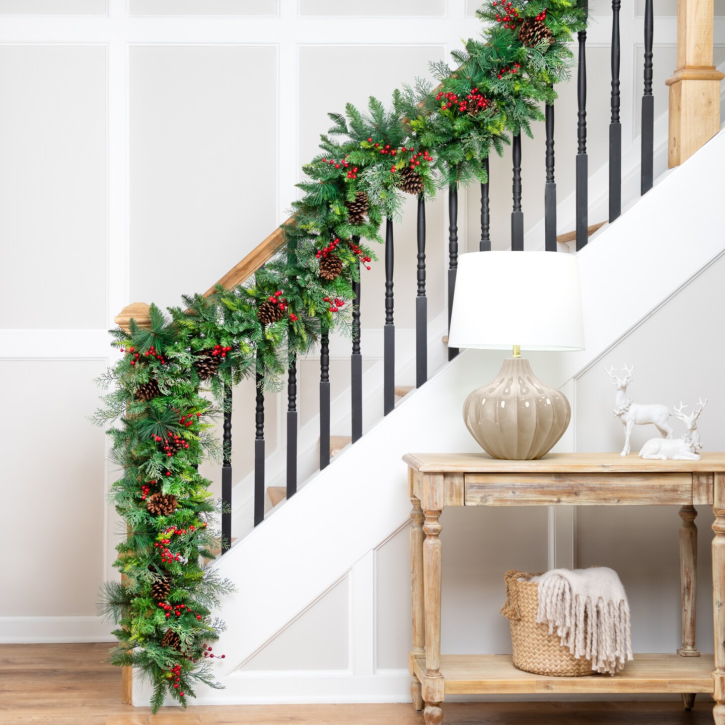 Northlight Mixed Pine with Berries Artificial Christmas Garland  - 10&#x27; x 15&#x22; - Unlit