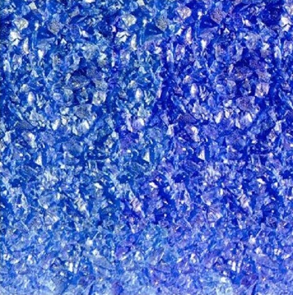 Oceanside Fusible Glass Frit Medium Dark Blue 96 COE - 8.5oz Jar (136)