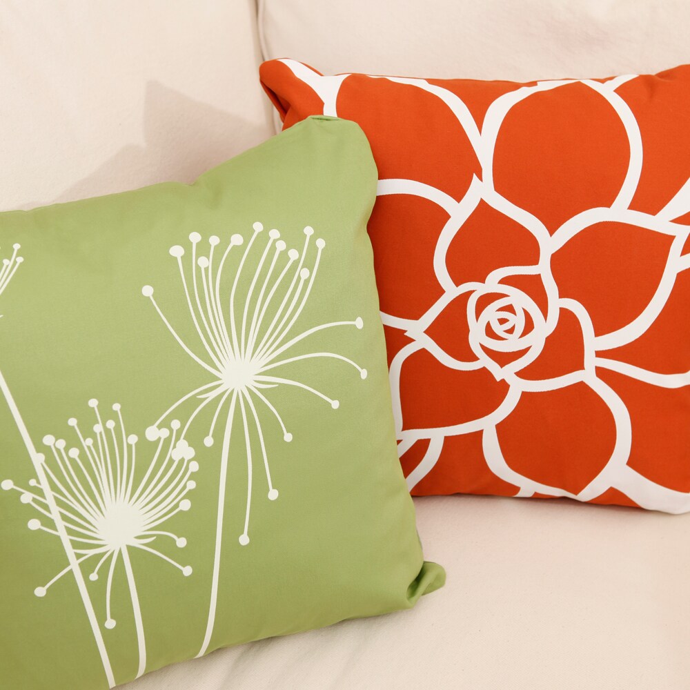 Orange Pillow, Orange and Grey Pillow Cover, Organic Throw Pillows, Tropical Pillow Covers, Asian Pillow Covers, Orange Decorative Pillows product 5