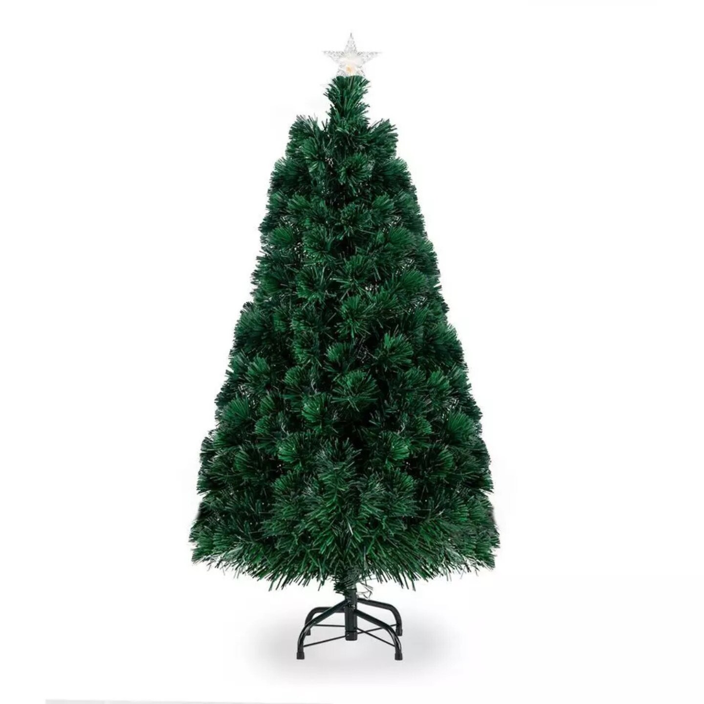Kitcheniva Pre-lit Artificial Christmas Tree Fiber Optic Multicolor 6FT