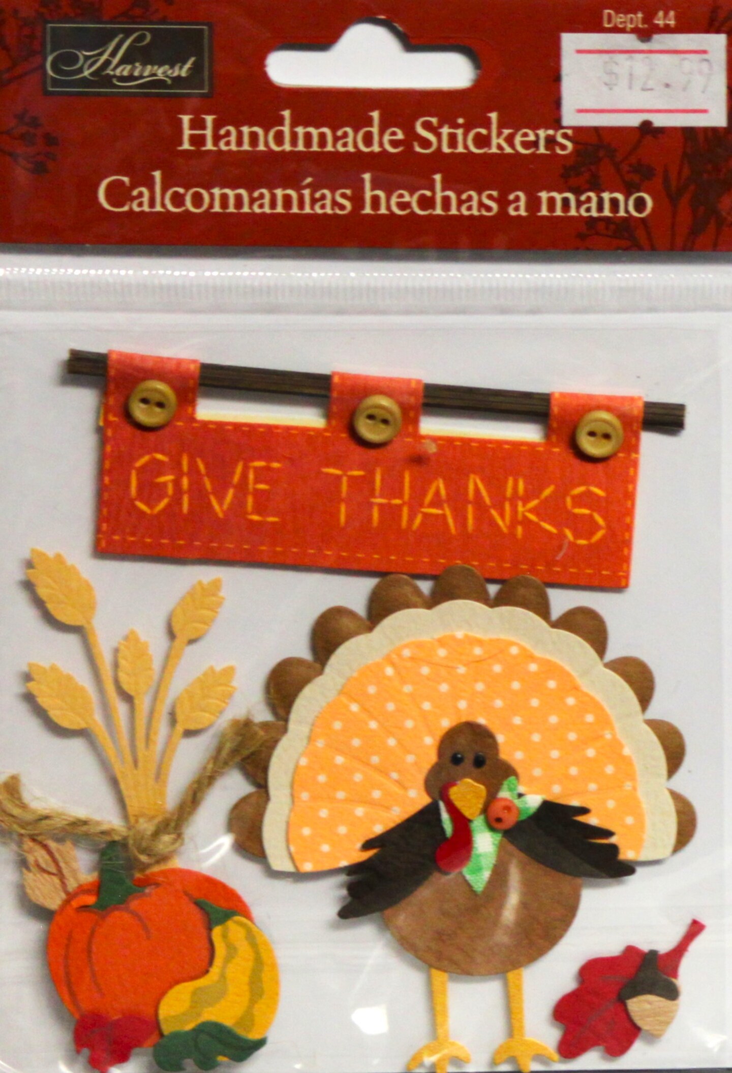 Harvest Crafts Give Thanks Dimensional Stickers