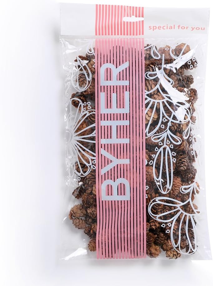 Pine Cones, Mini Pinecones in Bulk for Crafts, 8OZ, Pack of 110 (Natural)