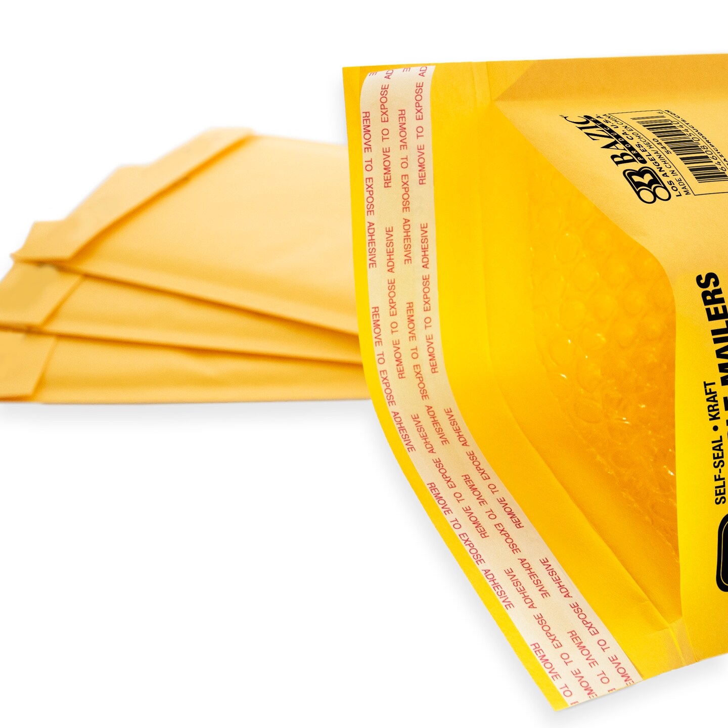 BAZIC Self-Seal Bubble Mailers (#0) 6&#x22; x 9.25&#x22; (4/Pack)