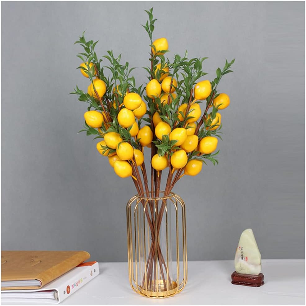 6Pcs 19&#x22; Lemon Decor Fake Lemons Summer Decor