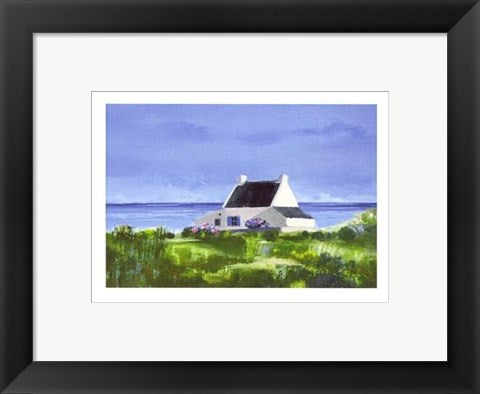 Framed Art La Petitie Maison by Marc LeCoultre 9 1/2 x 11 3/4