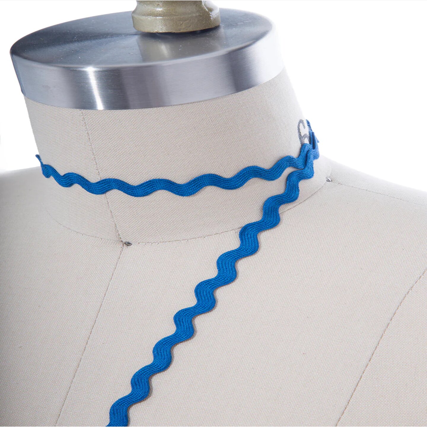 3 Yards True Blue Ric Rac Zig Zag Ribbon Trim &#x2013; Decorative Sewing Ribbon for Edging, Crafts &#x26; Home Decor