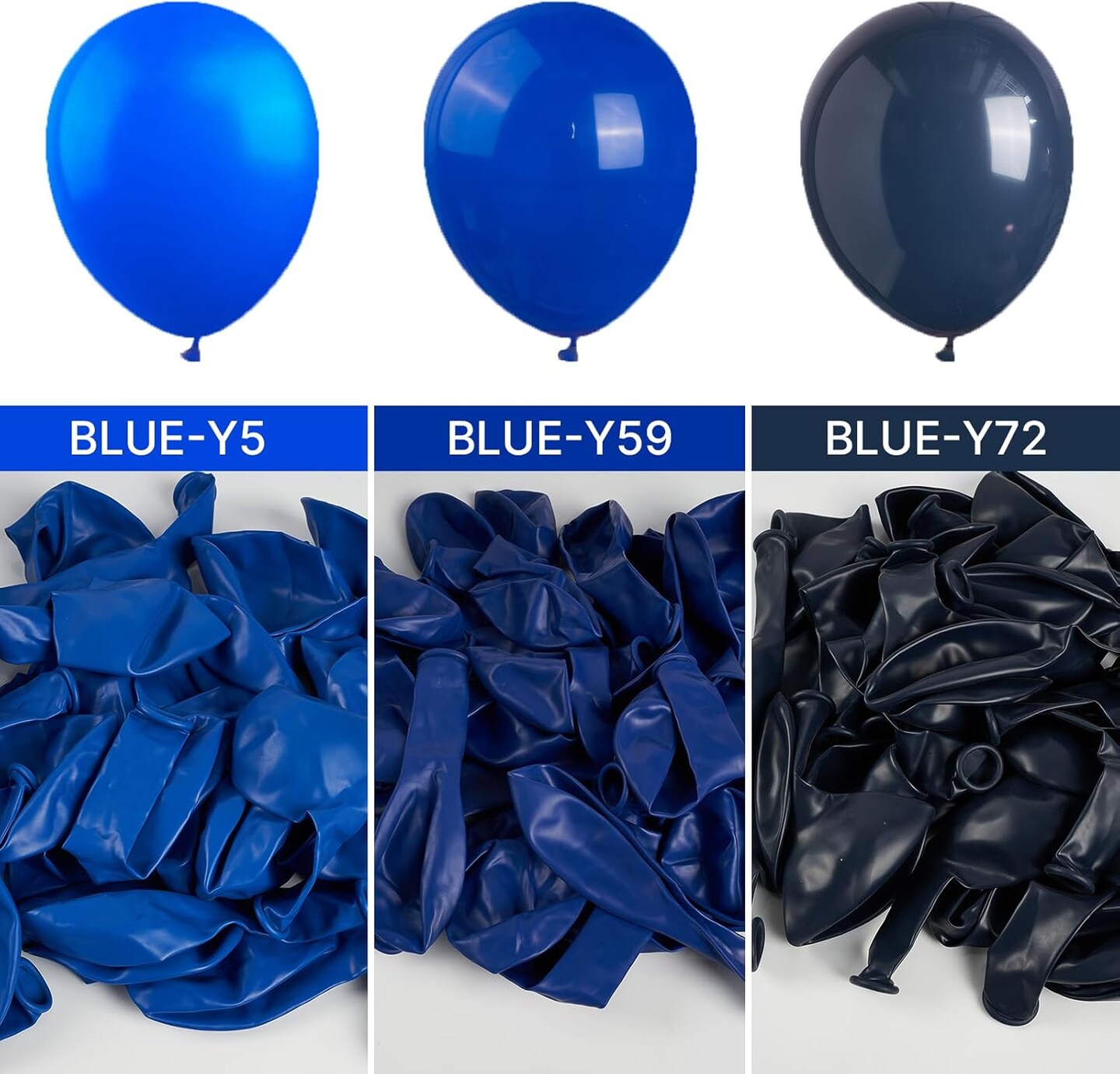 Royal Blue Balloons 142 pcs Blue Balloons Different Sizes Pack of 18 12 10 5 Inch Dark Blue Balloon Arch Kit Balloon Garland for Birthday Graduation Baby Shower Party Decorations Blue-Y59