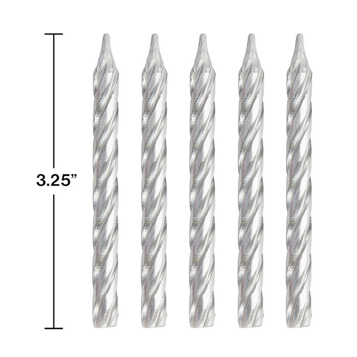 288 pc Bulk Silver Birthday Candles