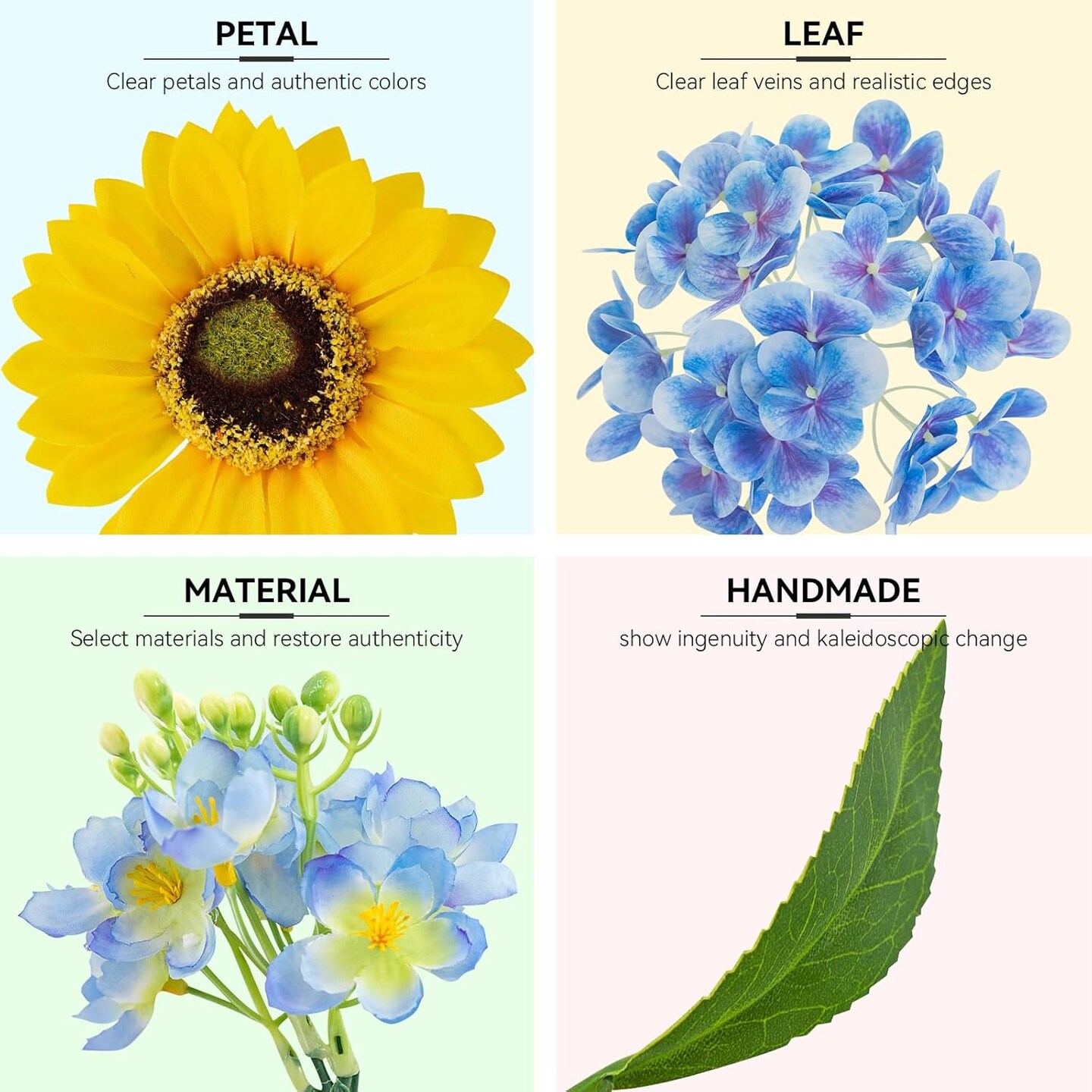 Summer Floral Wreaths for Front Door 24 Inch Artificial Eucalyptus Sunflower Daisy Flower Wreath