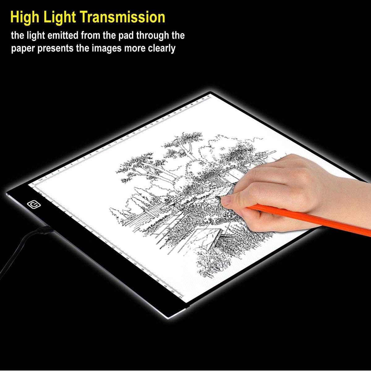 A4 Ultra-Thin LED Light Box Tracer USB Power Cable Dimmable Brightness LED Artcraft Tracing Light Box Light Pad