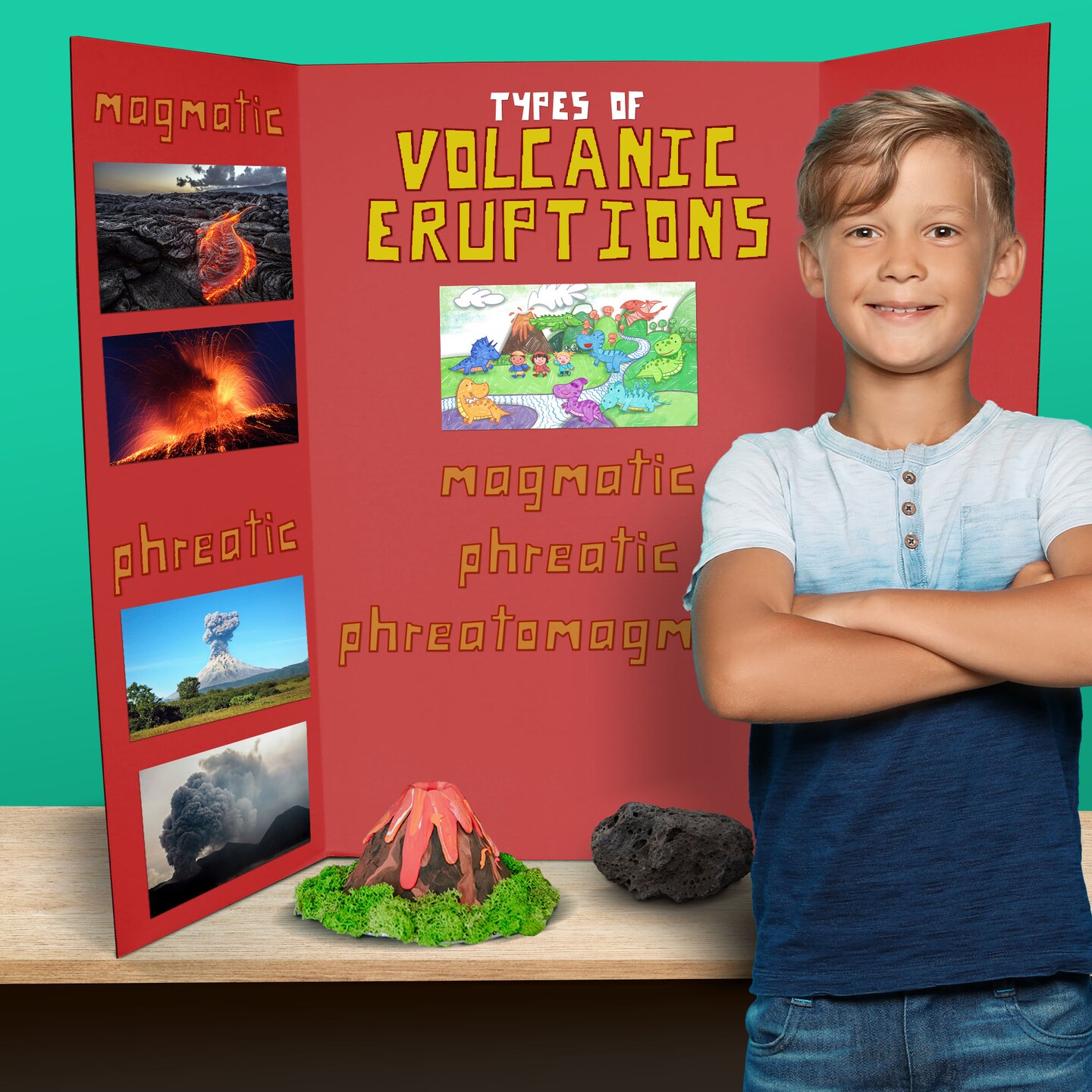 Flipside Products 36” x 48” Foam Project Boards for Presentations, Science Fair, School Projects, Event Displays and Trifold Picture Board - 3 Pack