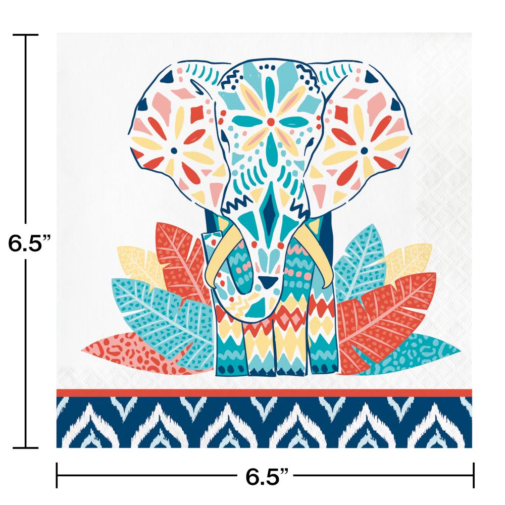 192 pc Bulk Boho Luncheon Napkins