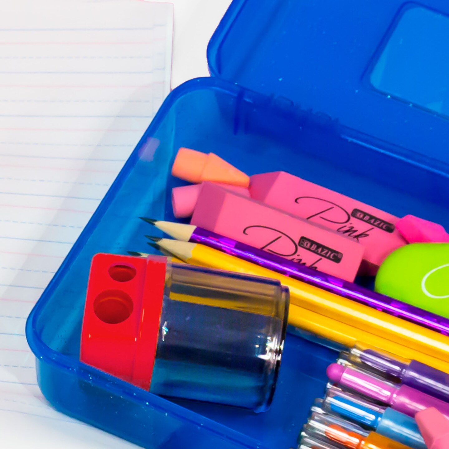 BAZIC Owen Dual Hole Sharpener w/ Round Receptacle (2/Pack)