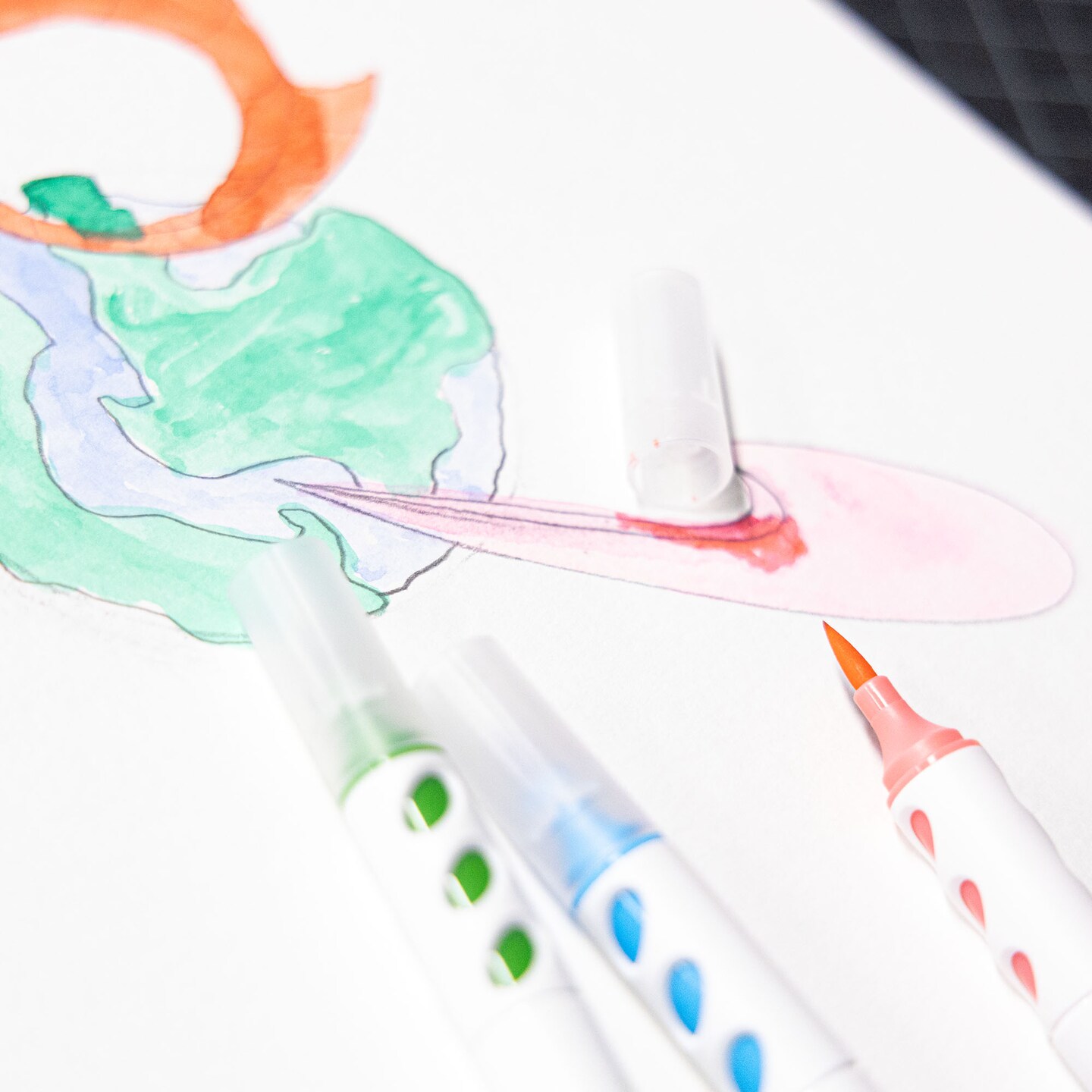BAZIC 12 Colors Scented Brush Markers