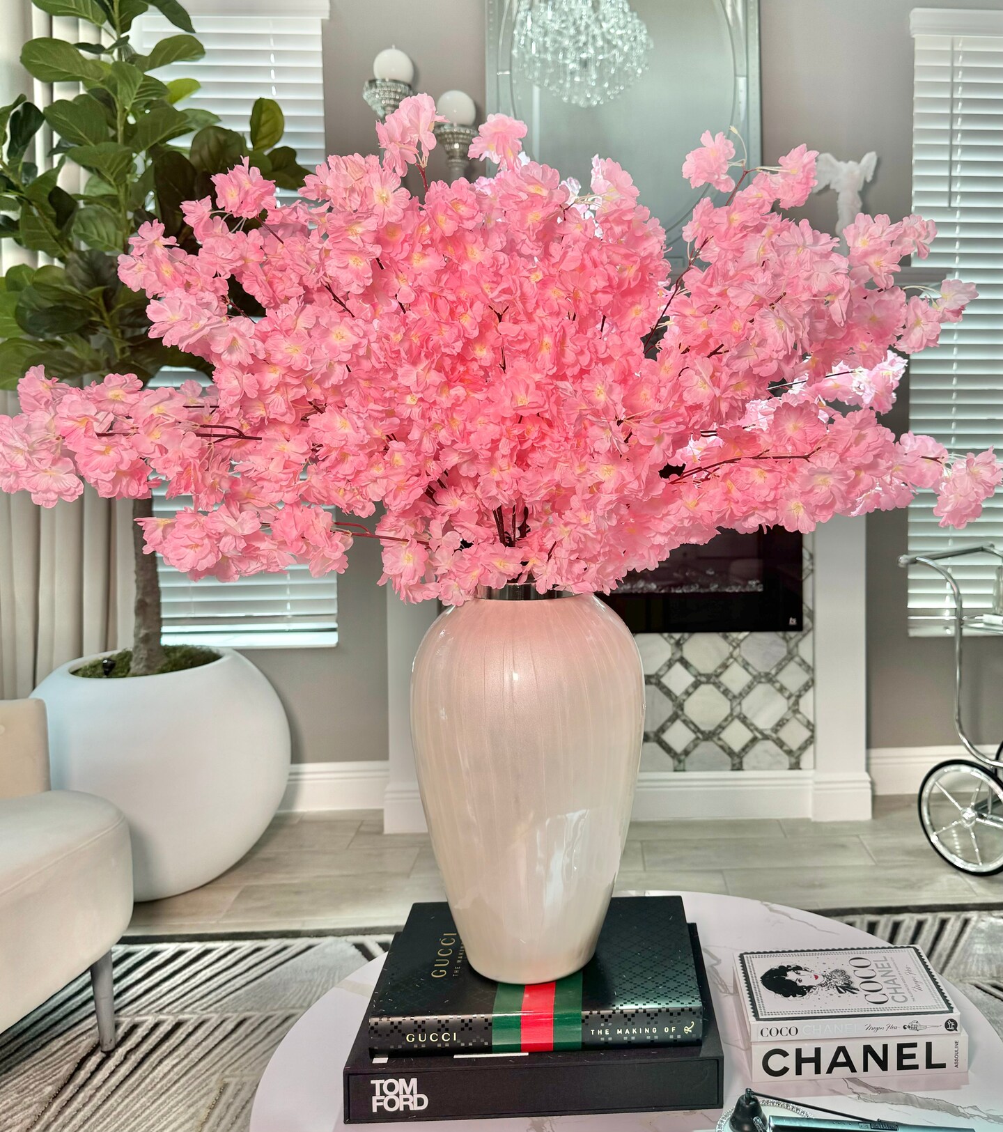 Mila Pink Silk Cherry Blossom Branches Set of 3 36&#x27;&#x27; Wedding, Party, Event, Japan&#x27;s National Flower