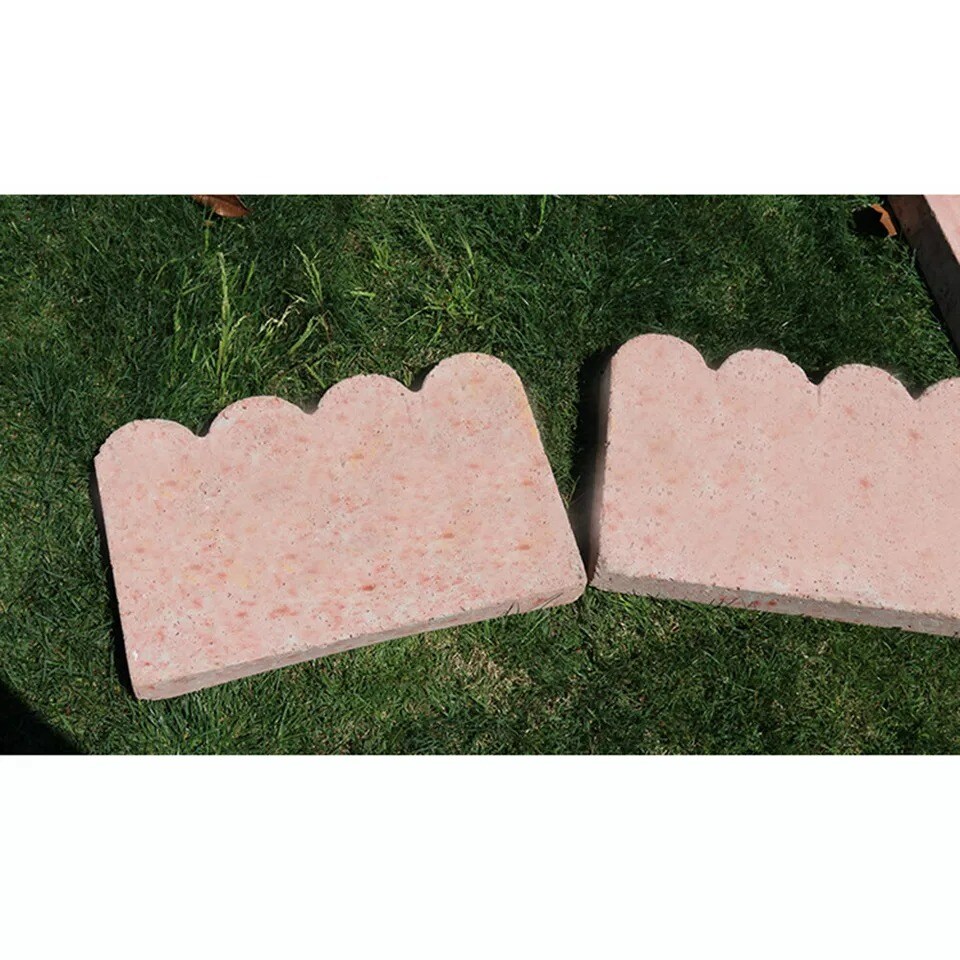 Garden Stone Fence Forming Maker Concrete Brick Plastic Mold DIY Path Mold