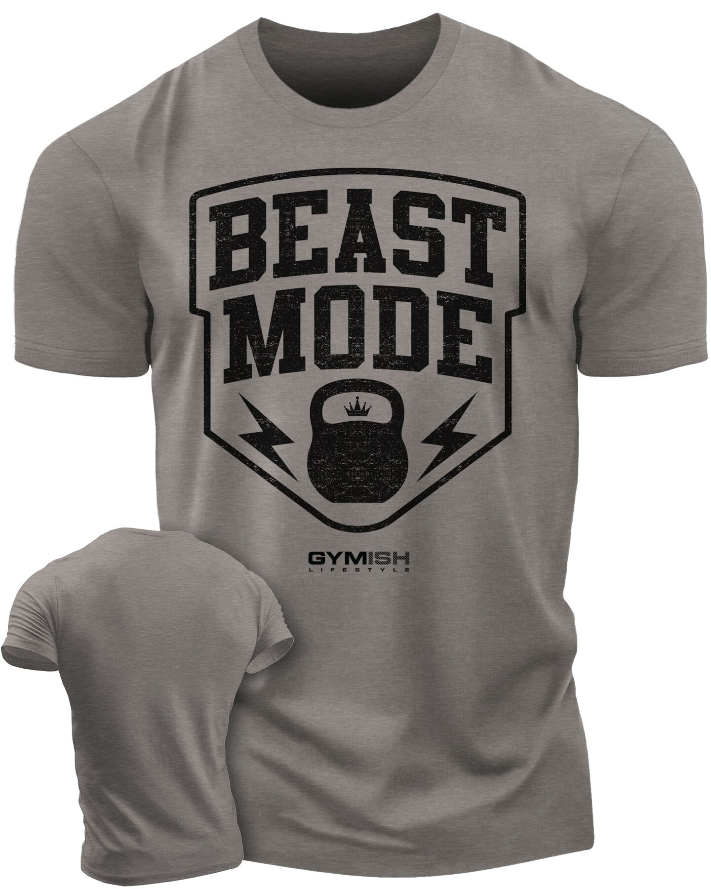 007. Beast Mode Funny Motivational Workout Gym T-Shirt for Men - image38