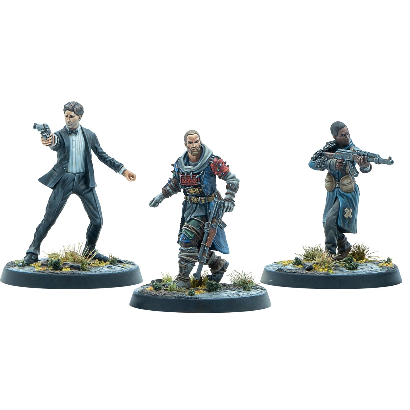 Modipihus Entertainment: Fallout: Miniatures - Raiders: Crater Warlords -3 RPG Miniatures, Wilds Of Appalachia Wave, Unpainted Resin Figures, Licensed