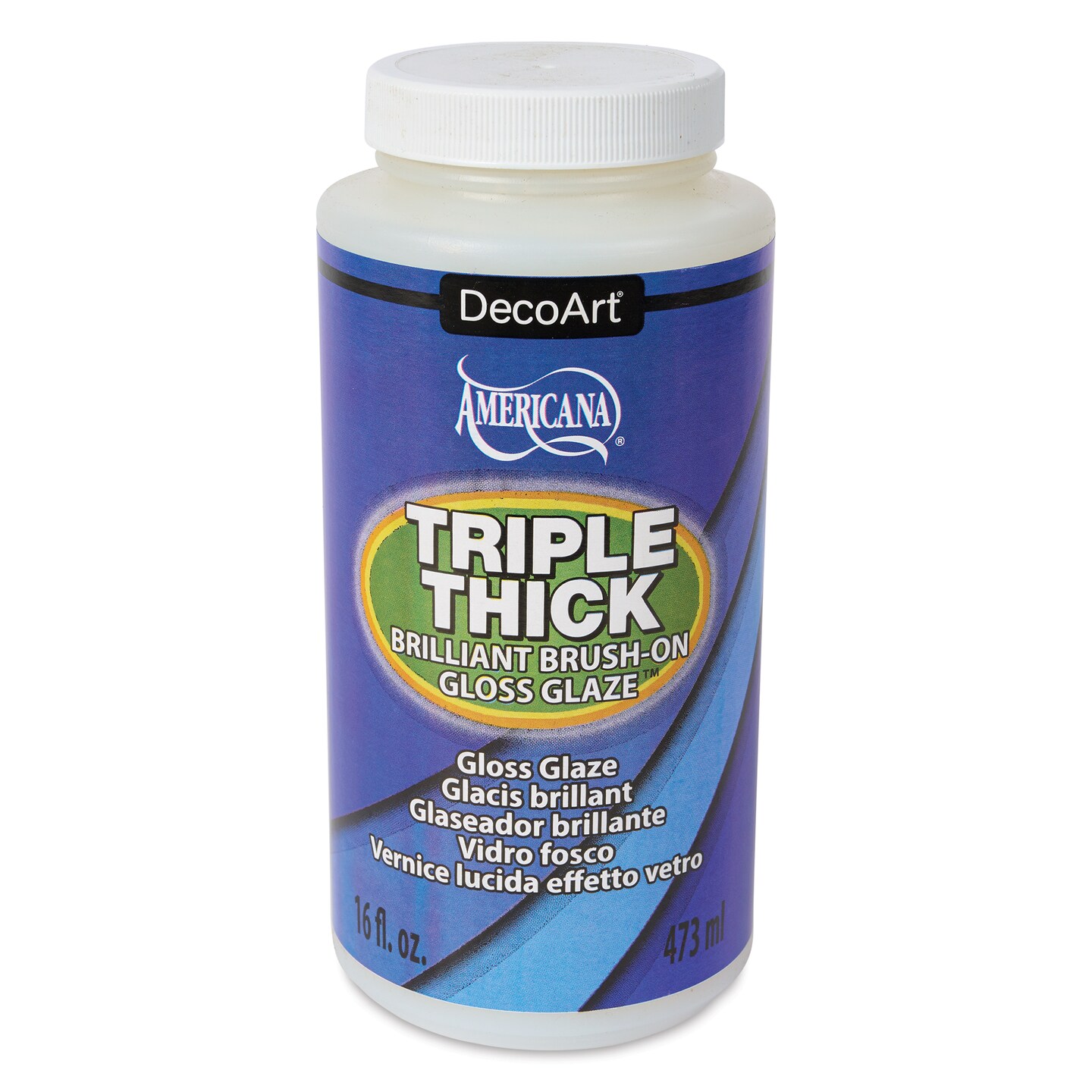 DecoArt Triple Thick Glaze Varnish - Gloss, 16 oz, Bottle