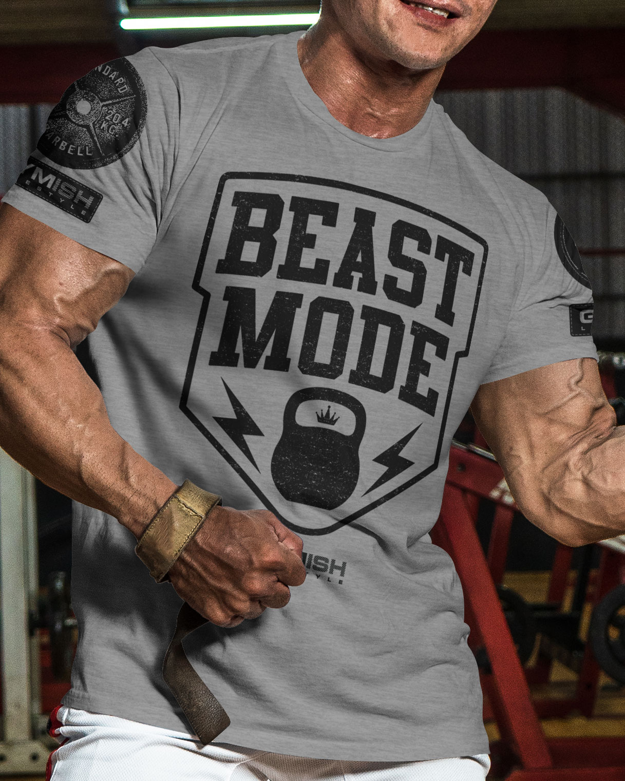 007. Beast Mode Funny Motivational Workout Gym T-Shirt for Men - image33