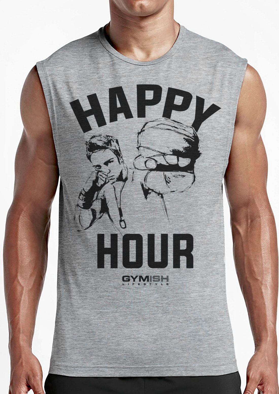 039. Kickboxer Funny Motivational Workout Gym T-Shirt for Men - image52