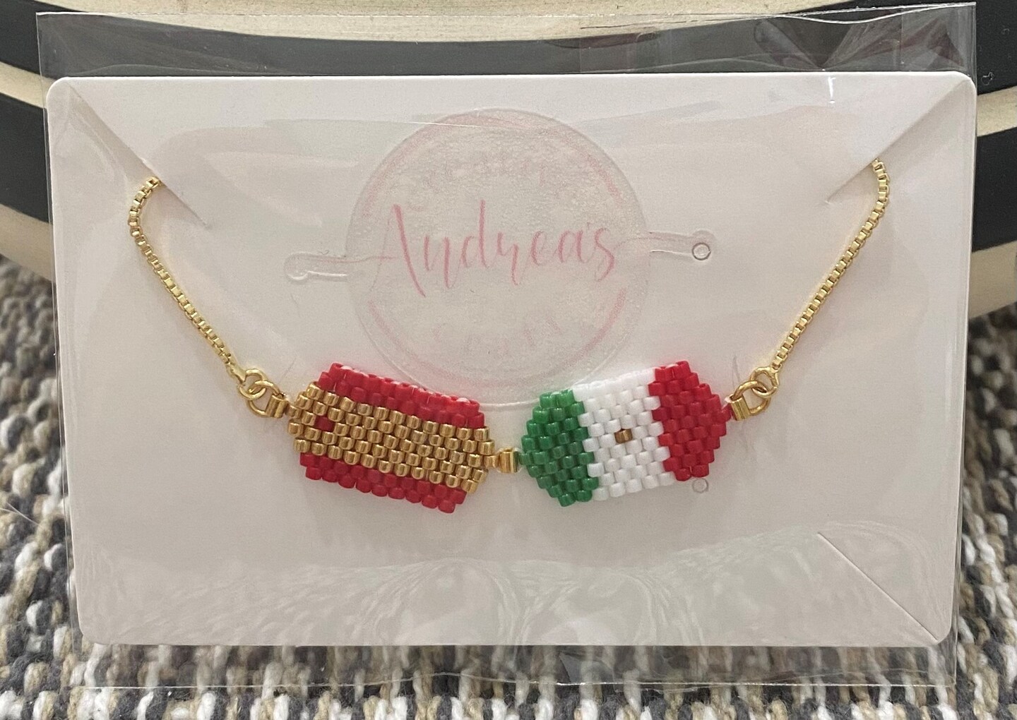 Two Country Flags Miyuki Beads Bracelet | MakerPlace by Michaels