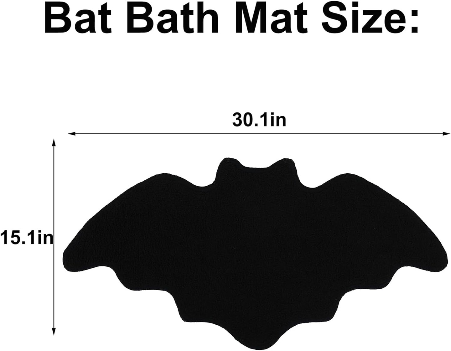 Bat Bath Mat Bathroom Rugs Horror Rug Door Mats-Coffin Bath Mat-Goth Mats Decor for Bathroom Bedroom Kitchen Room-Spooky Witch Witchy Home Black Mats Decor