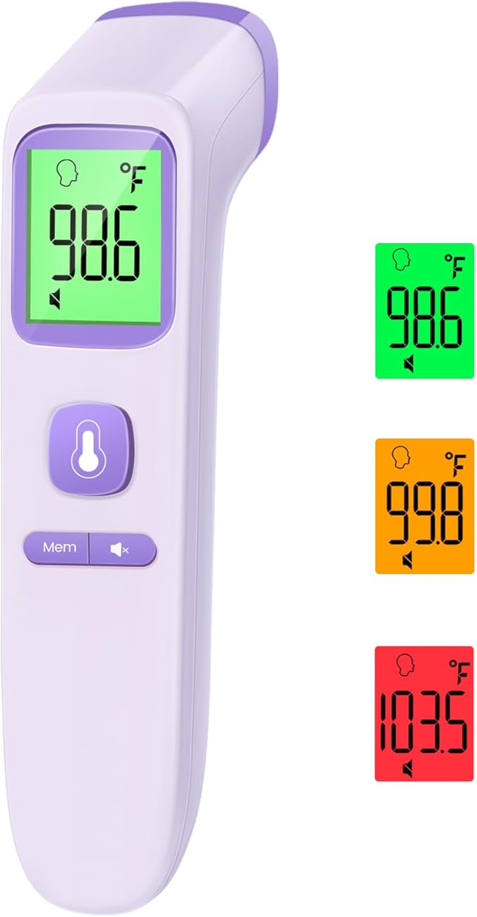 Digital No-Touch Thermometer with Fever Alarm