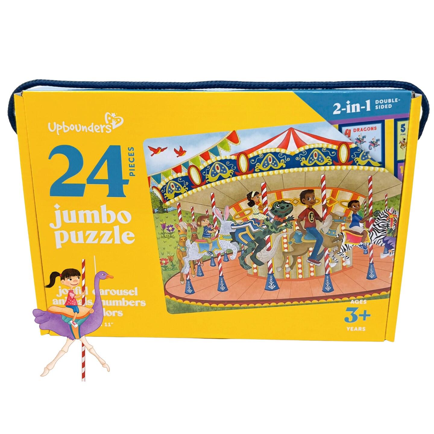 Upbounders: Joyful Carousel Animals Numbers and Colors - 24 Piece 2 ...