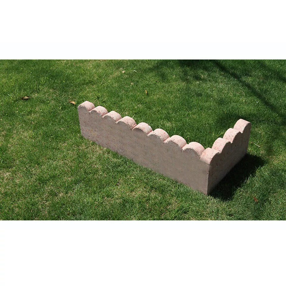 Garden Stone Fence Forming Maker Concrete Brick Plastic Mold DIY Path Mold