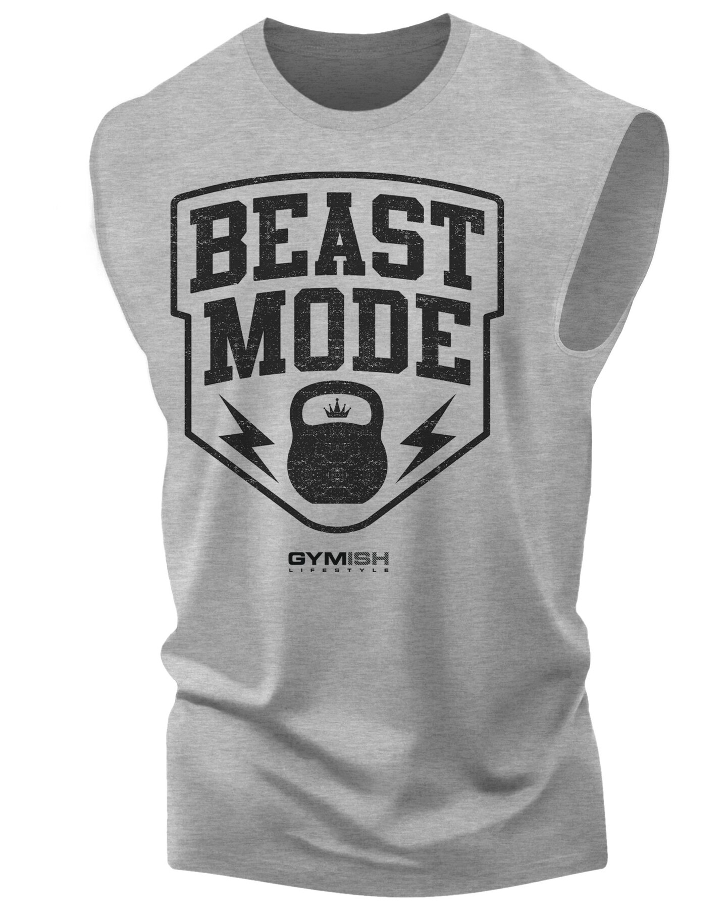 007. Beast Mode Funny Motivational Workout Gym T-Shirt for Men - image64