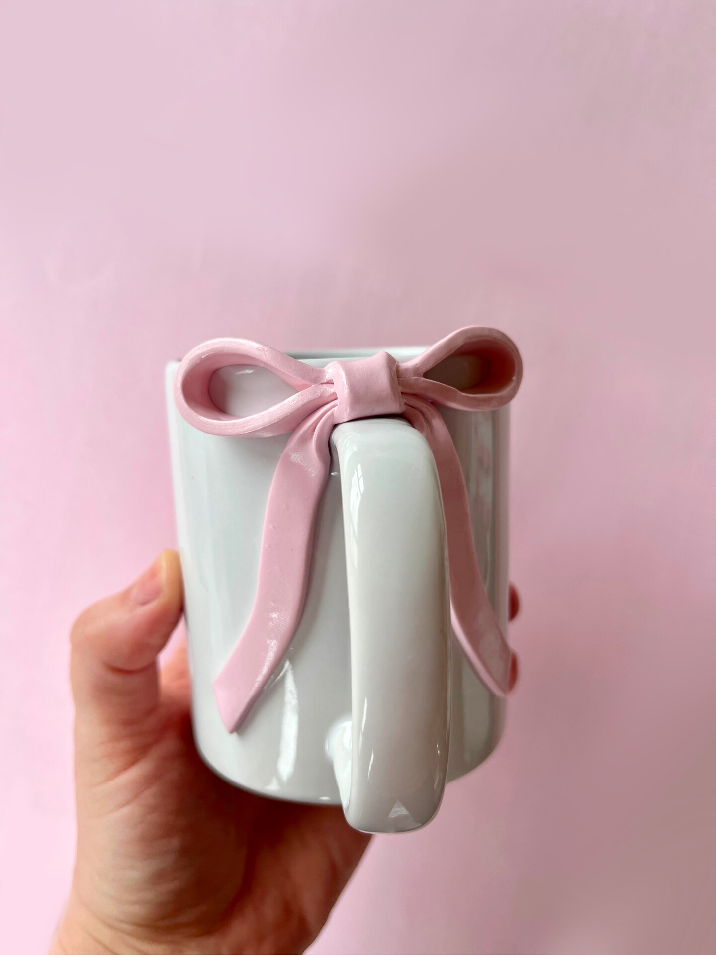 Coquette Pink Bow Mugs, Cute Ceramic Mug, Girly Pop Coffee Mug, Bow Decor, Modern ceramic cup, coffee lover gift, pink ribbons