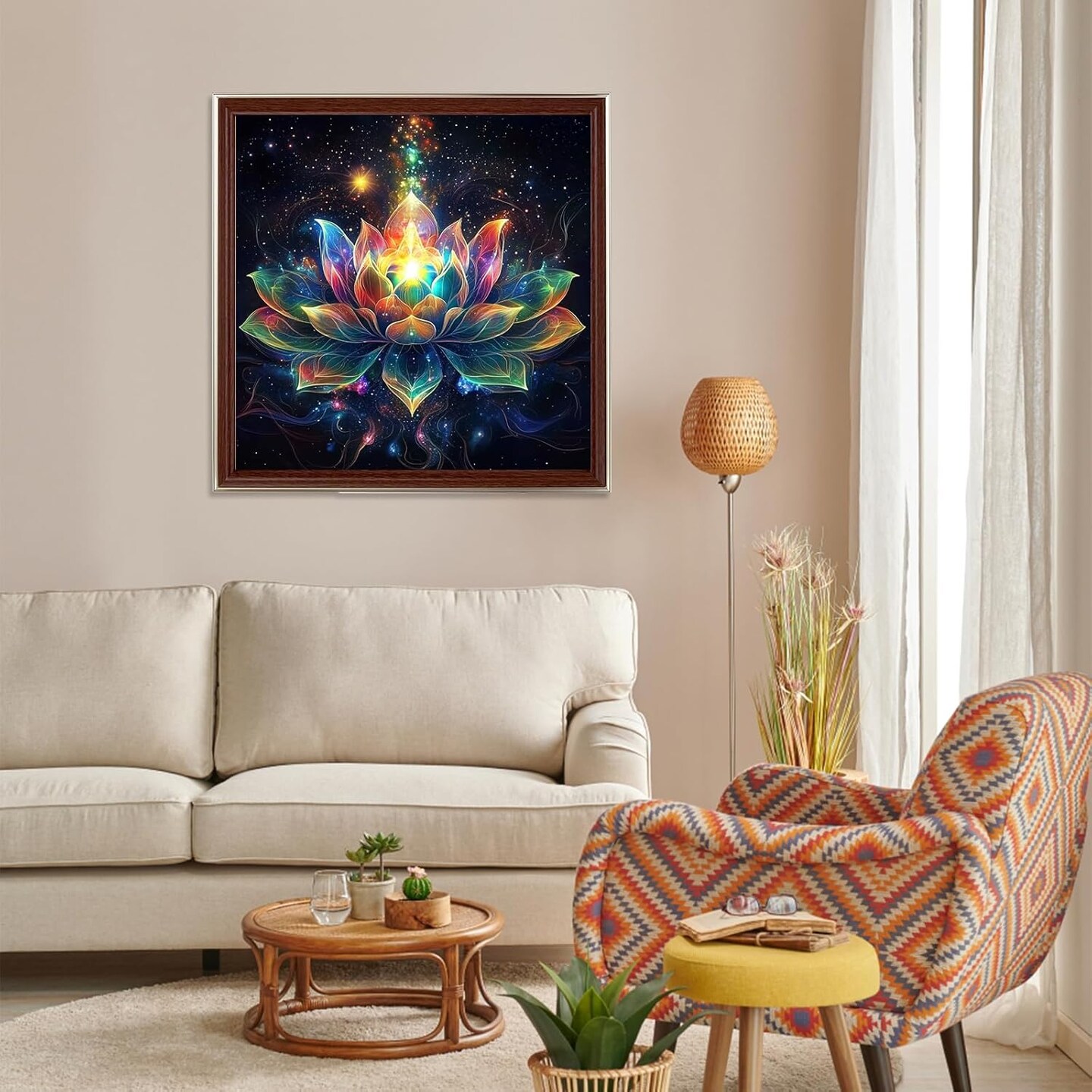 Flower & Mandala Diamond Painting Kits for Adults – 5D Full Drill Round Gem Art – 12x12 Inch DIY Canvas for Beginners, Home Décor & Gifts