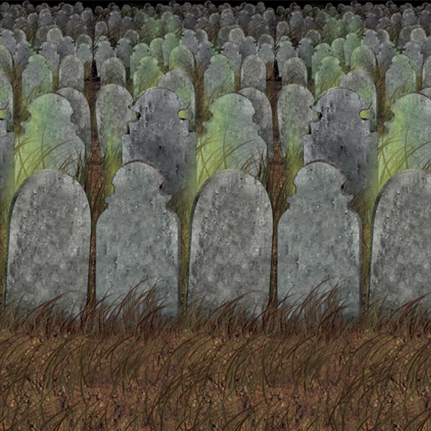6 Pack Beistle Halloween Graveyard Backdrop