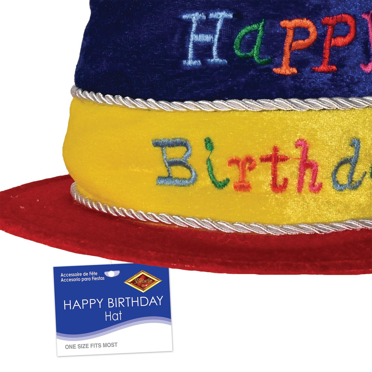 12 Pack Beistle Plush Birthday Party Cake Hat