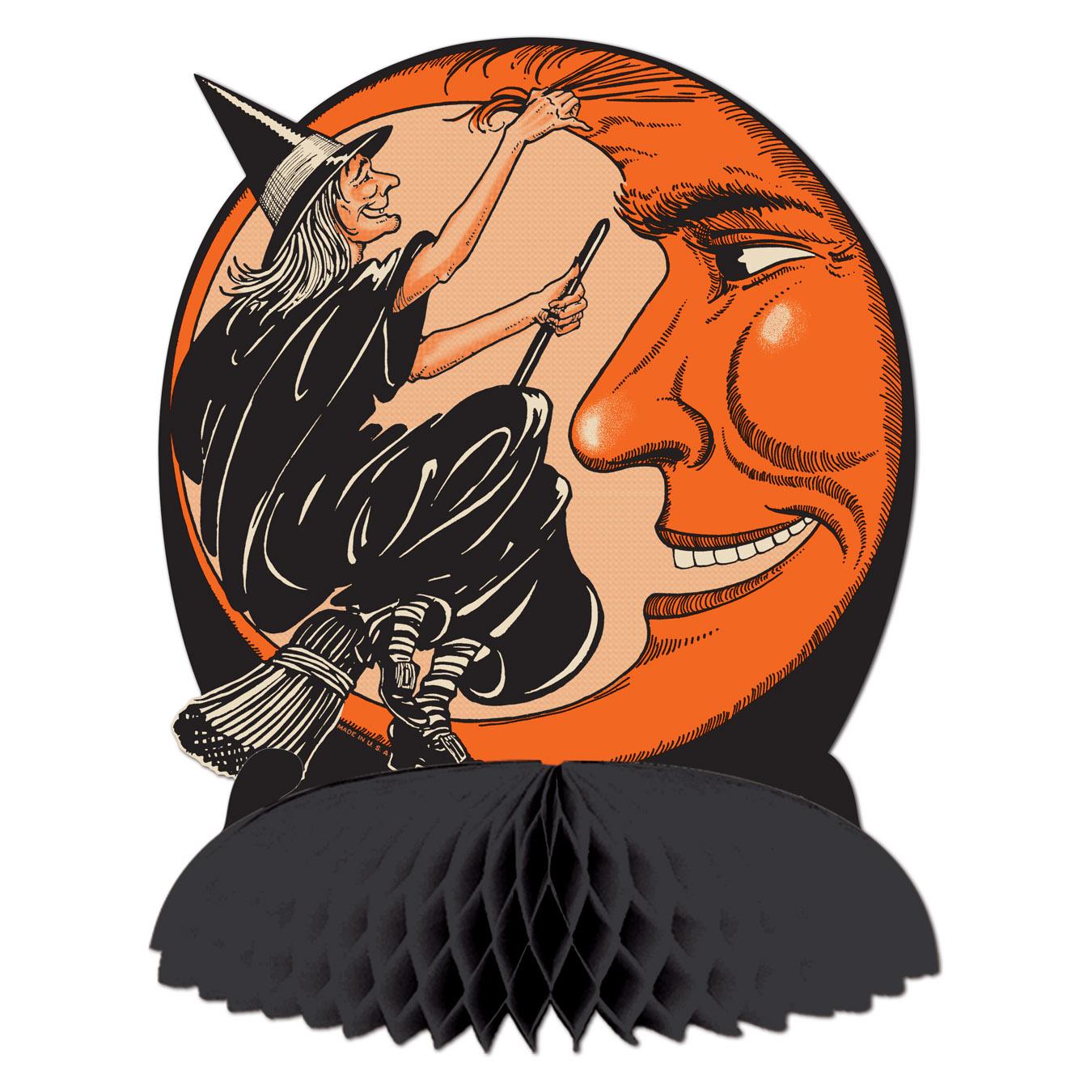 12 Pack Beistle Vintage Halloween Witch/Moon Centerpiece