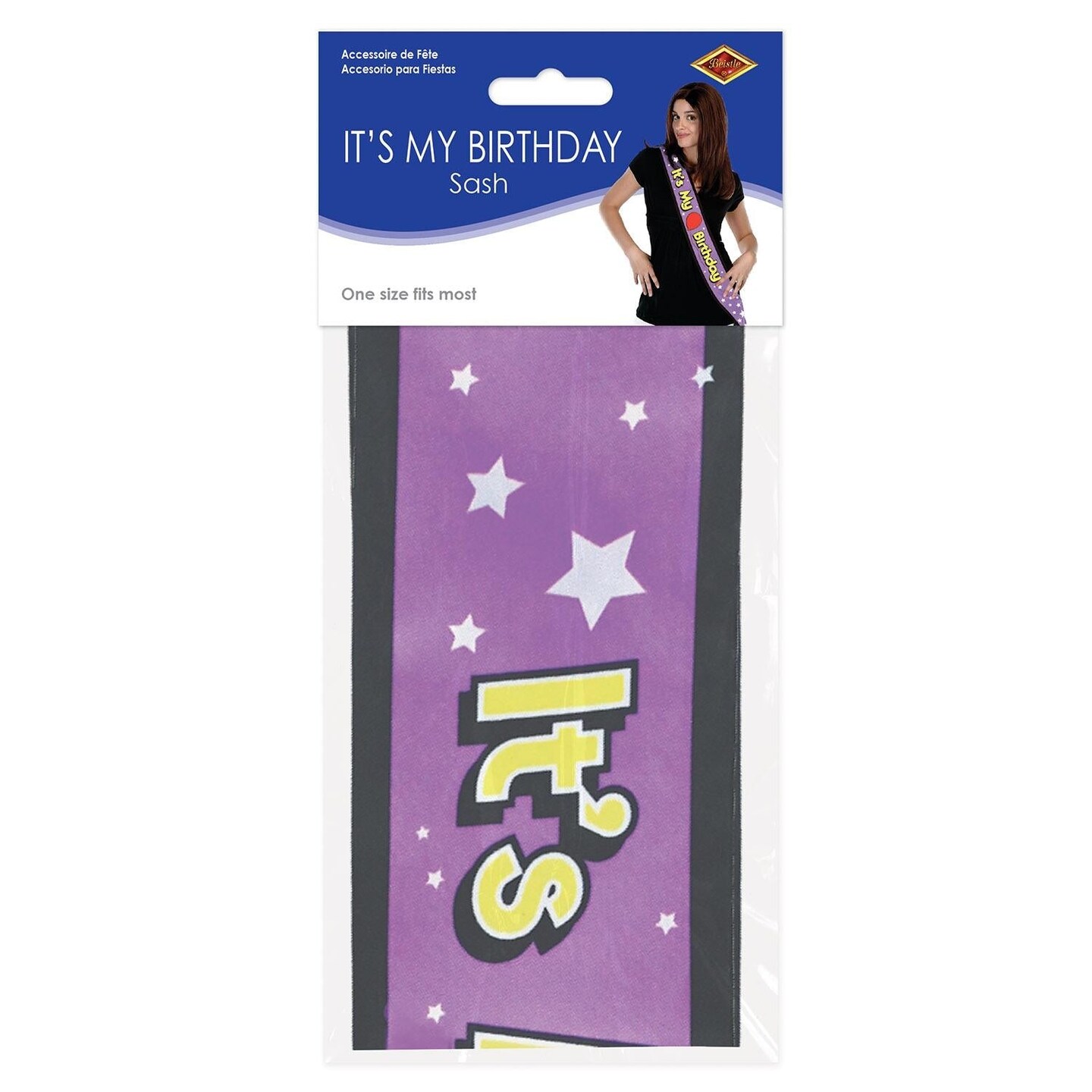 6 Pack Beistle It&#x27;s My Birthday Party Satin Sash